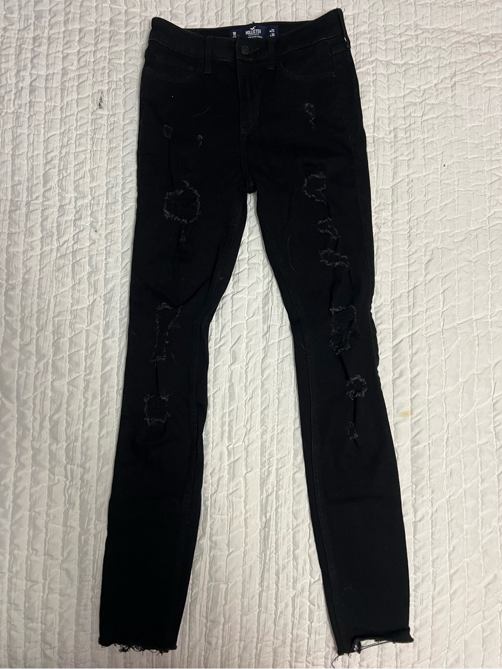 Hollister Black Distressed Skinny Jeans - Women - Size 1R